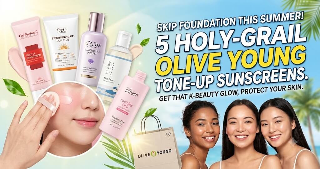 5 Holy-Grail Olive Young Tone-Up Sunscreens to Skip Heavy Foundation This Summer
