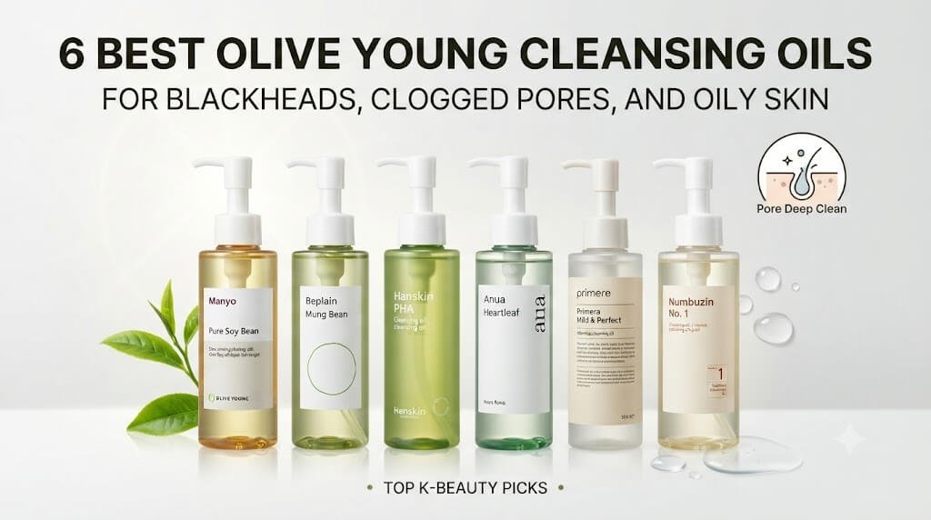 6 Best Olive Young Cleansing Oils for Blackheads, Clogged Pores, and Oily Skin