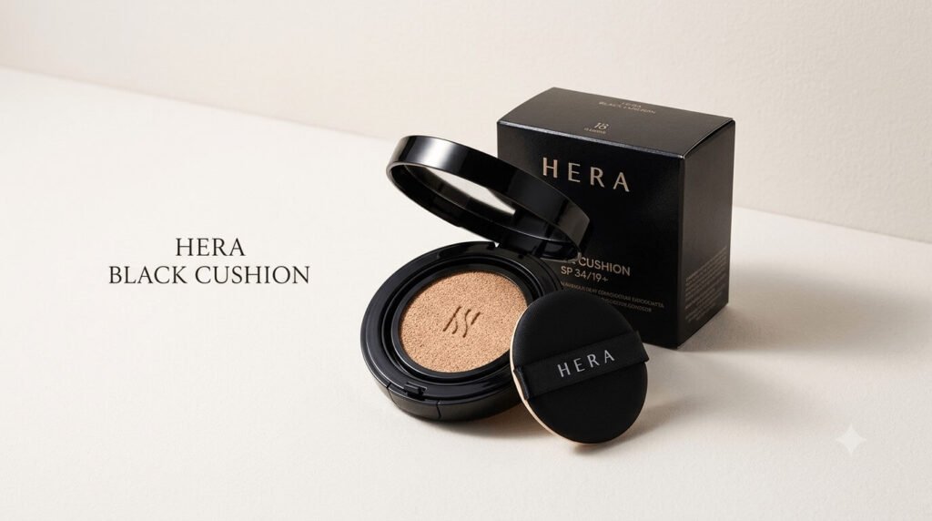 HERA Black Cushion Review for Oily Skin - Korea's #1 Holy Grail Sweat-Proof Matte Foundation