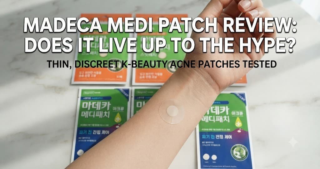 Madeca Medi Patch Review: Dongkook Acne Patch Tested on Skin with Product Packaging