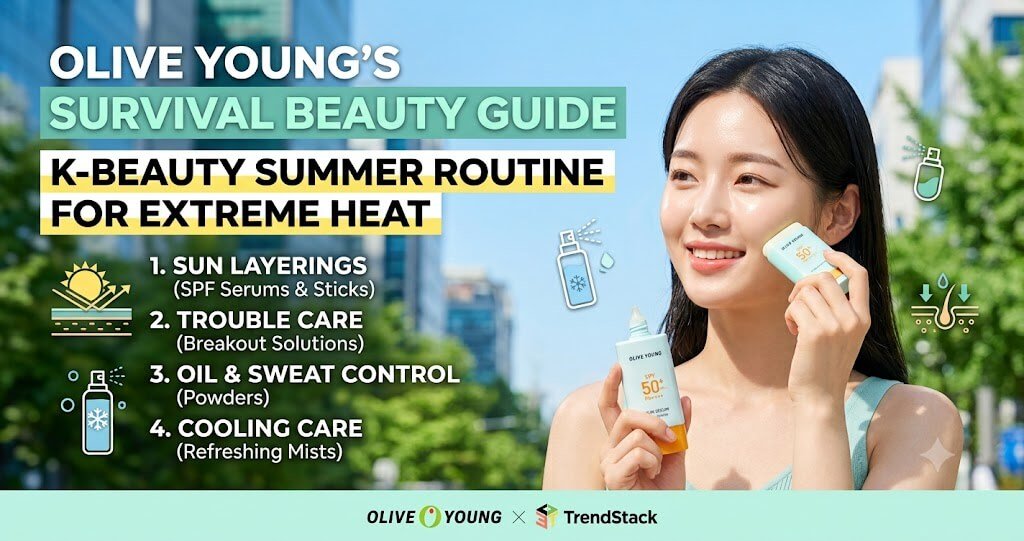 Olive Young Survival Beauty K-Beauty Summer Routine for Extreme Heat