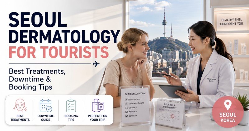 Seoul dermatology for tourists with an international patient consulting a Korean dermatologist