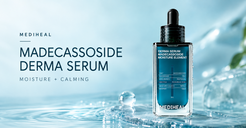 Teal Mediheal Madecassoside Derma Serum dropper bottle, 50 mL | Mediheal Madecassoside Derma Serum, 50 mL